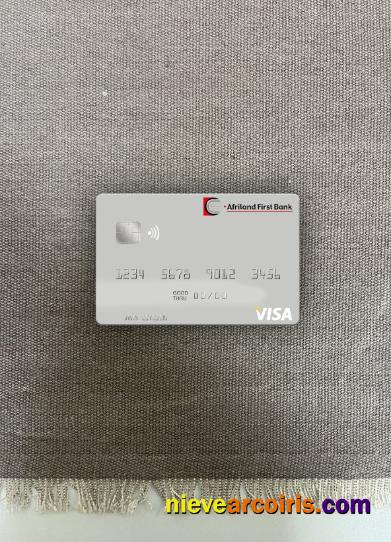 Sao Tome and Principe Afriland First Bank visa debit card photolook